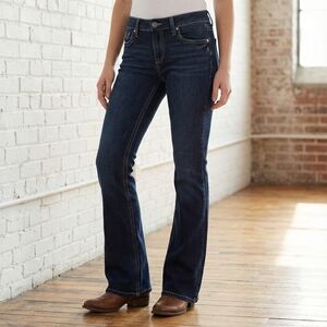 Silver Jeans Co. Suki Bootcut Jeans Dark Wash W31 L35 Tall Long Mid Rise Stretch